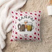 JAPAN Kanpai 乾杯ビー素晴らし日本のズ クッション (ブランケット)