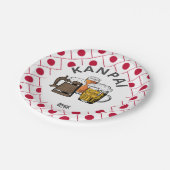 JAPAN Kanpai 乾杯ビ素晴らしー日本のル ペーパープレート (アングル)