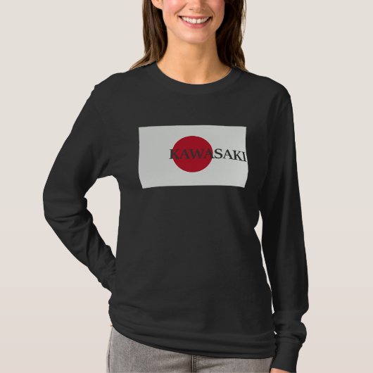 Japan Kawasaki Asia Travel Flag Tシャツ (正面)