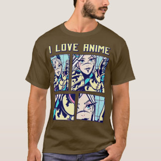 Japan Manga Anime Animation I Love Anime Tシャツ