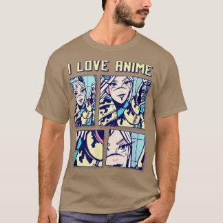 Japan Manga Anime Animation  I Love Anime  Tシャツ