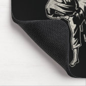 Japan Martial Arts Sparring Ninja Black Belt マウスパッド (コーナー)