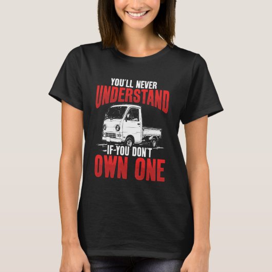 Japan Mini Kei Truck Japanese Tシャツ (正面)