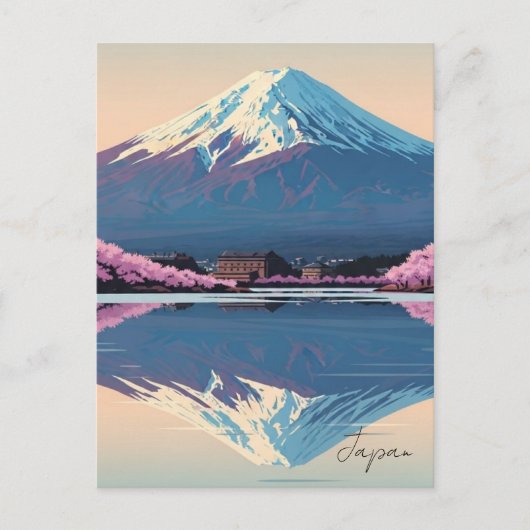 Japan Mount Fuji Fujisan Postcard ポストカード (正面)