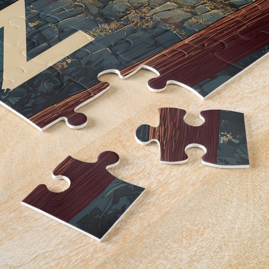 Japan Mount Fuji vintage ジグソーパズル (側面)