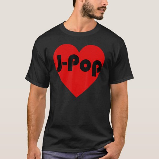Japan Music Jpopハートパターン Tシャツ (正面)