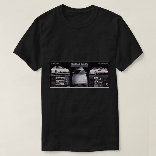JAPAN NISSAN 180SX TYPE-Xカタログ・パンフレット・ポスター Tシャツ (デザイン正面)