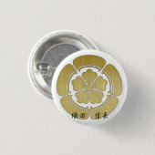 JAPAN NobunagaOda mokkomon Syougun Cool 缶バッジ (正面&裏面)