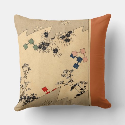 Japan - Old kimono design - クッション (裏面)