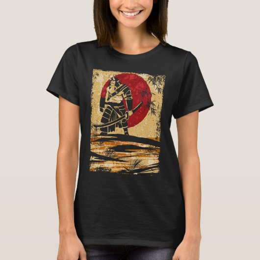 Japan Oni Fighter Japanese Retro Tシャツ (正面)