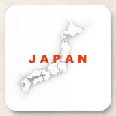 Japan Outline Map コースター (正面)