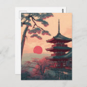 Japan Padoda vintage ポストカード (正面/裏面)