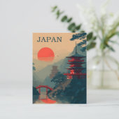 Japan Pagoda vintage ポストカード (スタンド正面)