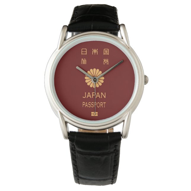 Japan passport wristwatch 腕時計 (正面)