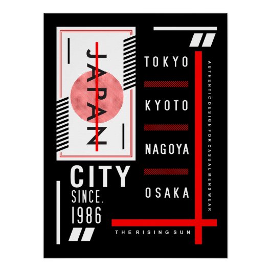 Japan Rising:都市遺産・時代を超越したスタイル ポスター (正面)
