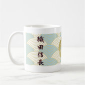 JAPAN SAMURAI KAMON KANJI TENKAFUBU! Syougun Oda コーヒーマグカップ (左)