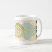 JAPAN SAMURAI KAMON KANJI TENKAFUBU! Syougun Oda コーヒーマグカップ (正面右)