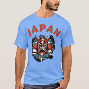 Japan Samurai Mask Graphic (2) Tシャツ