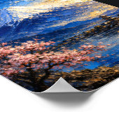 Japan: Scenic Spring Mount Fuji Art Souvenir ポスター (角)