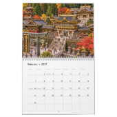 Japan Shinto Shrines & Torii Gates Diorama Calenda カレンダー (2月 2027)