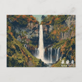 Japan Snow Culture Kegon falls 華厳の滝 ポストカード (正面)