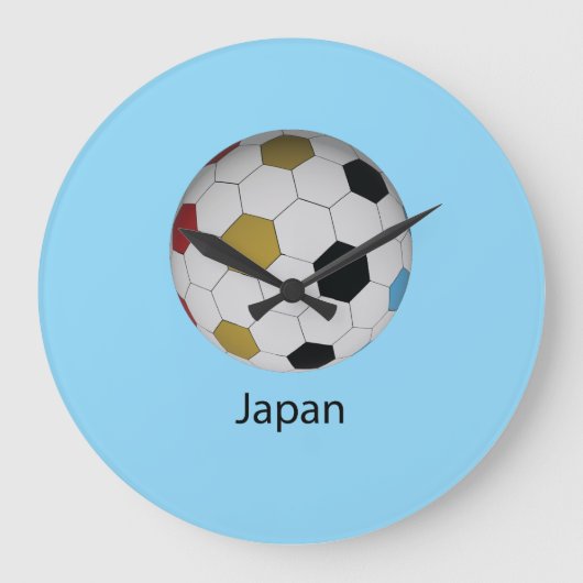 Japan Soccer ラージ壁時計 (正面)