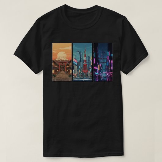 Japan Timeline Triptych Tシャツ (デザイン正面)