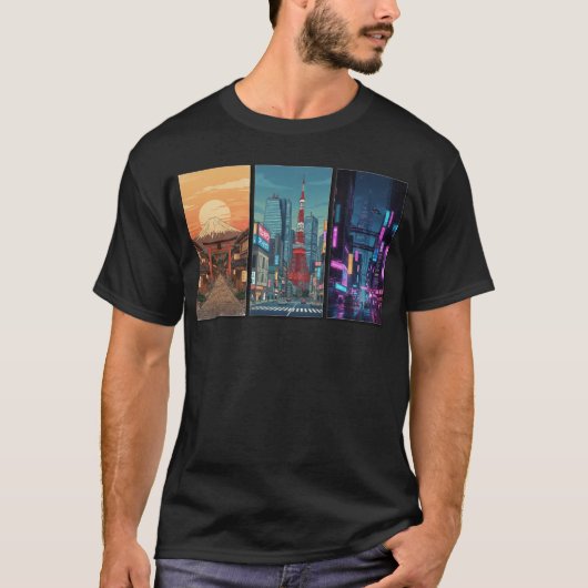 Japan Timeline Triptych Tシャツ (正面)
