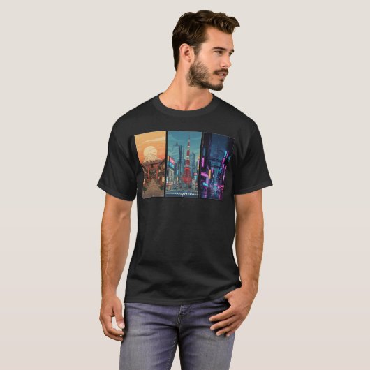 Japan Timeline Triptych Tシャツ (正面フル)