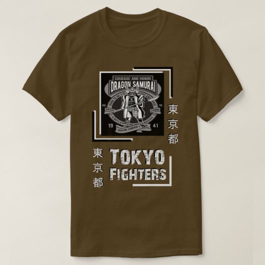 Japan Tokyo Fighter Style Samurai Warrior Top (2) Tシャツ (デザイン正面)