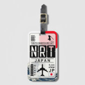 Japan Tokyo NRT Airportラゲッジタグ ラゲッジタグ (正面縦)