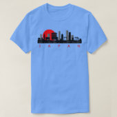Japan Tokyo Skyline Drawing Art  Tシャツ (デザイン正面)