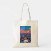 Japan Tokyo Tote Bag – アイコニックイラスト トートバッグ (裏面)