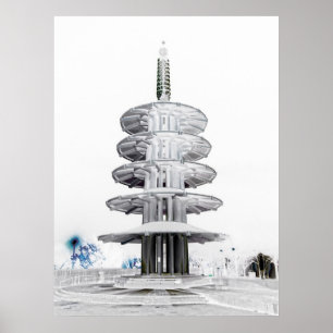 JAPAN TOWN PEACE PAGODA – サンフランシスコ ポスター