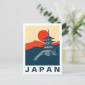 Japan Travel Art Pagoda Temple ポストカード (スタンド正面)
