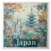 Japan travel poster タイル (正面)