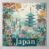 Japan travel poster ポスター (正面)