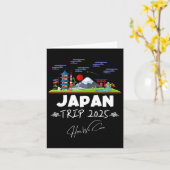 Japan Trip 2025 Here We 来 Matching  Team Travel カード (黄色い花)