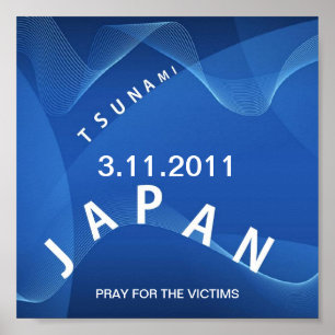 JAPAN TSUNAMI PRAY FOR THE VICTIMS ポスター