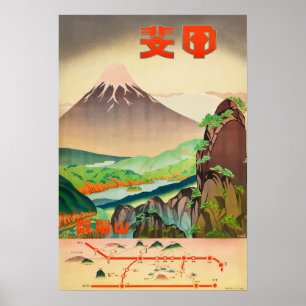 Japan Vintage Travel Poster ポスター