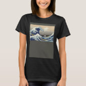Japan Wave Design  The Great Wave Off Kanagawa  by Tシャツ (正面)