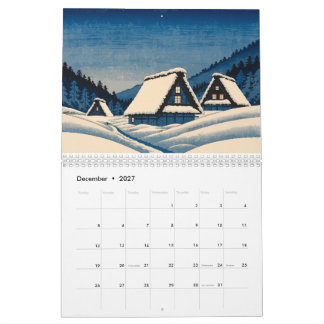 Japan World Heritage Calendar | 12 Ukiyo-e Inspire カレンダー