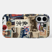 Japancore Collage Japanese Modern Traditional Art Case-Mate iPhoneケース (裏面 (横))