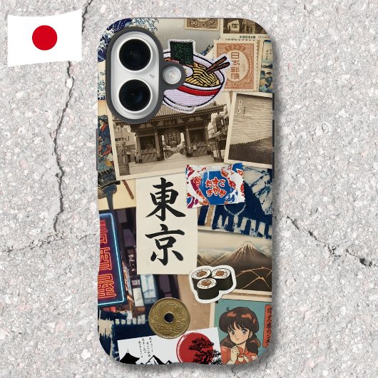 Japancore Collage Japanese Modern Traditional Art Case-Mate iPhoneケース