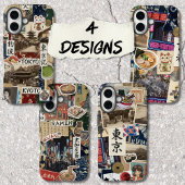 Japancore Collage Japanese Modern Traditional Art Case-Mate iPhoneケース
