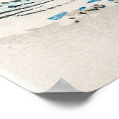 JapandiフレームTVアートビーチランドスケープニュートラルボホ ポスター (角)