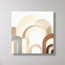 Japandi Arch Abstract for Peaceful Spaces キャンバスプリント