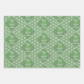 Japandi Christmas Wrapping Paper Set/ Modern Japan ラッピングペーパーシート (正面3)