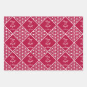 Japandi Christmas Wrapping Paper Set/ Modern Japan ラッピングペーパーシート (正面)