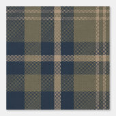 Japandi Farmhouse Plaid in Navy and Olive 壁紙 (正面)